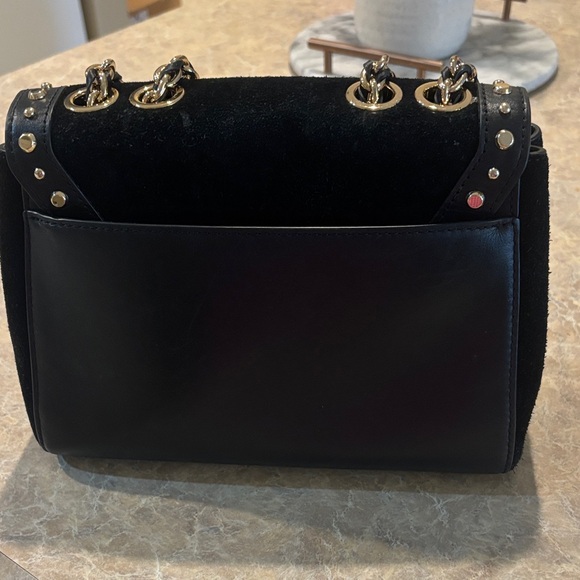 Michael Kors Black Shoulder Bag with Gold Accents - Picture 3 of 4